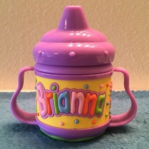 “Brianna” Personalized Purple Sippy Cup